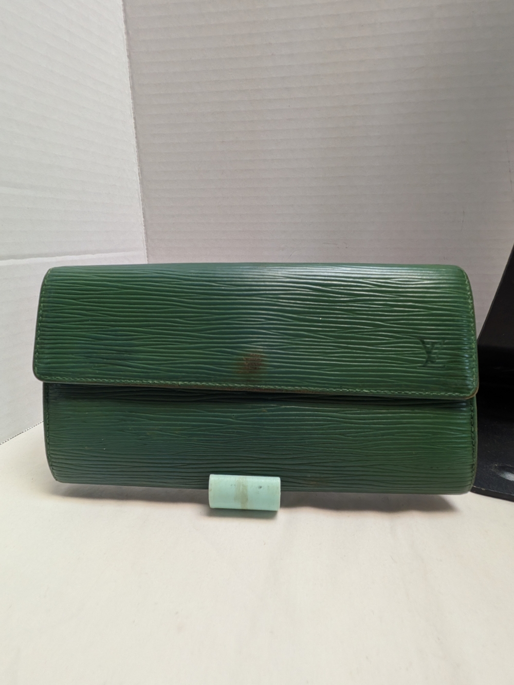 Louis Vuitton Green Epi Leather Clutch Wallet